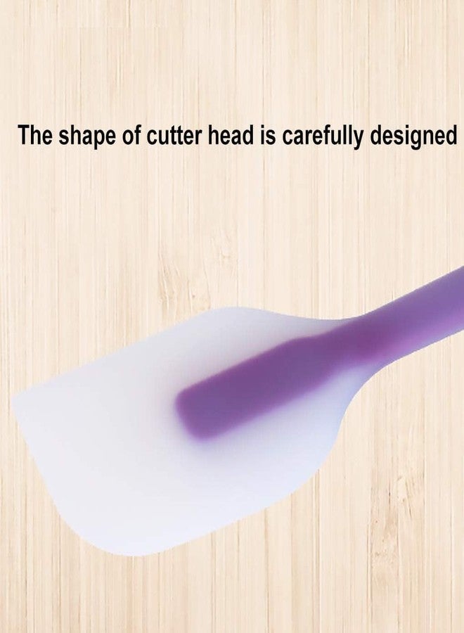 Baskety Silicone Flexible Cooking Spatula with Stainless Steel Core Utensil, Non-Stick - Pack of 2 (Random Color) - Image 2